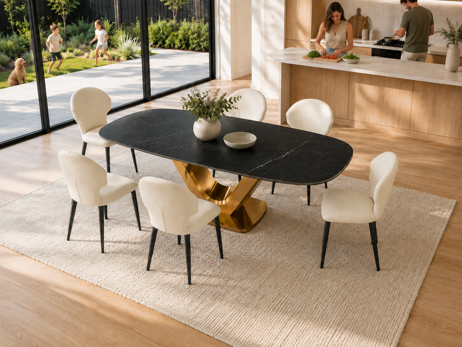 Aurelius & Floria 7-Piece Dining Set
