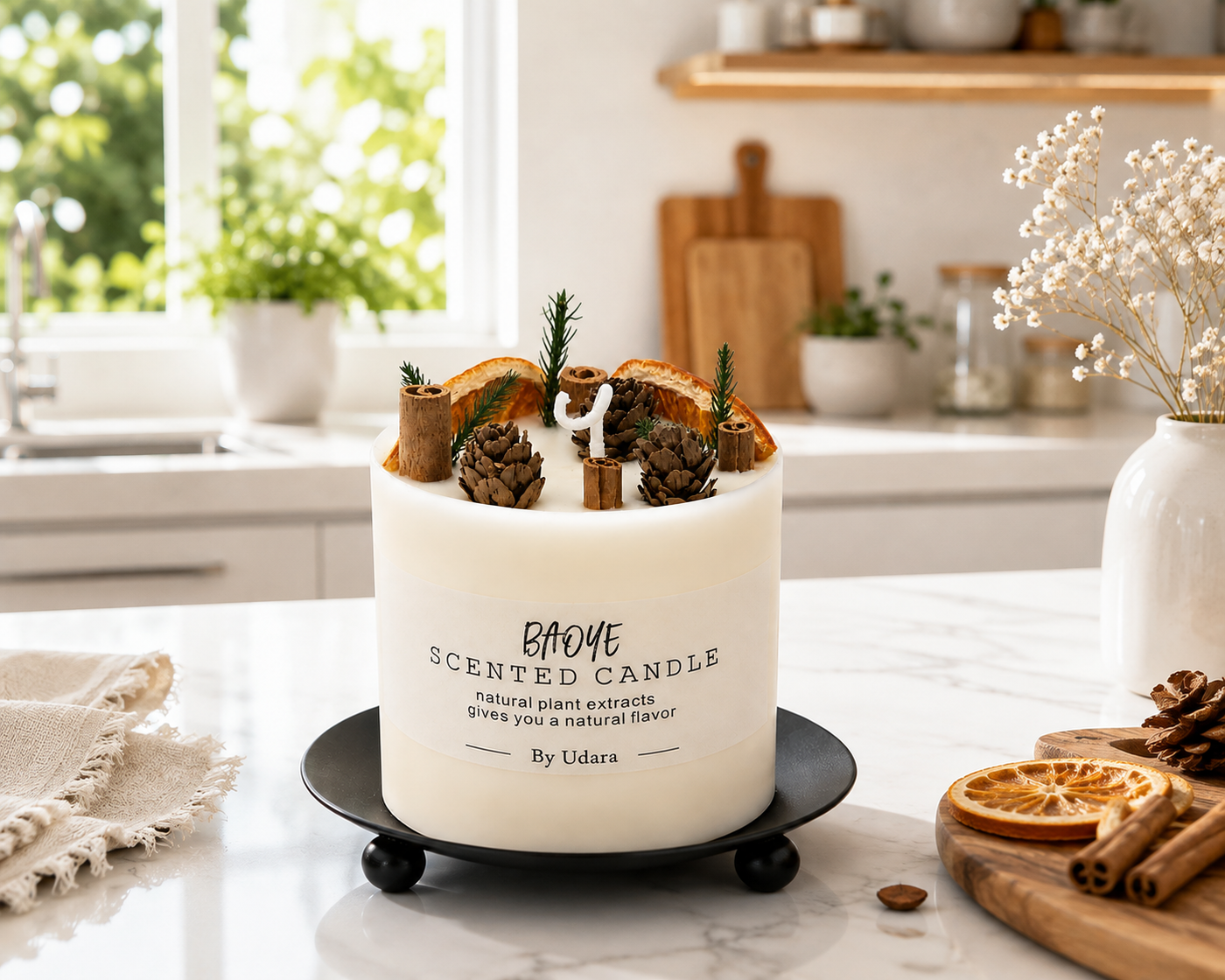 Baoye Forest Scented Candle - Citrus Woodlands