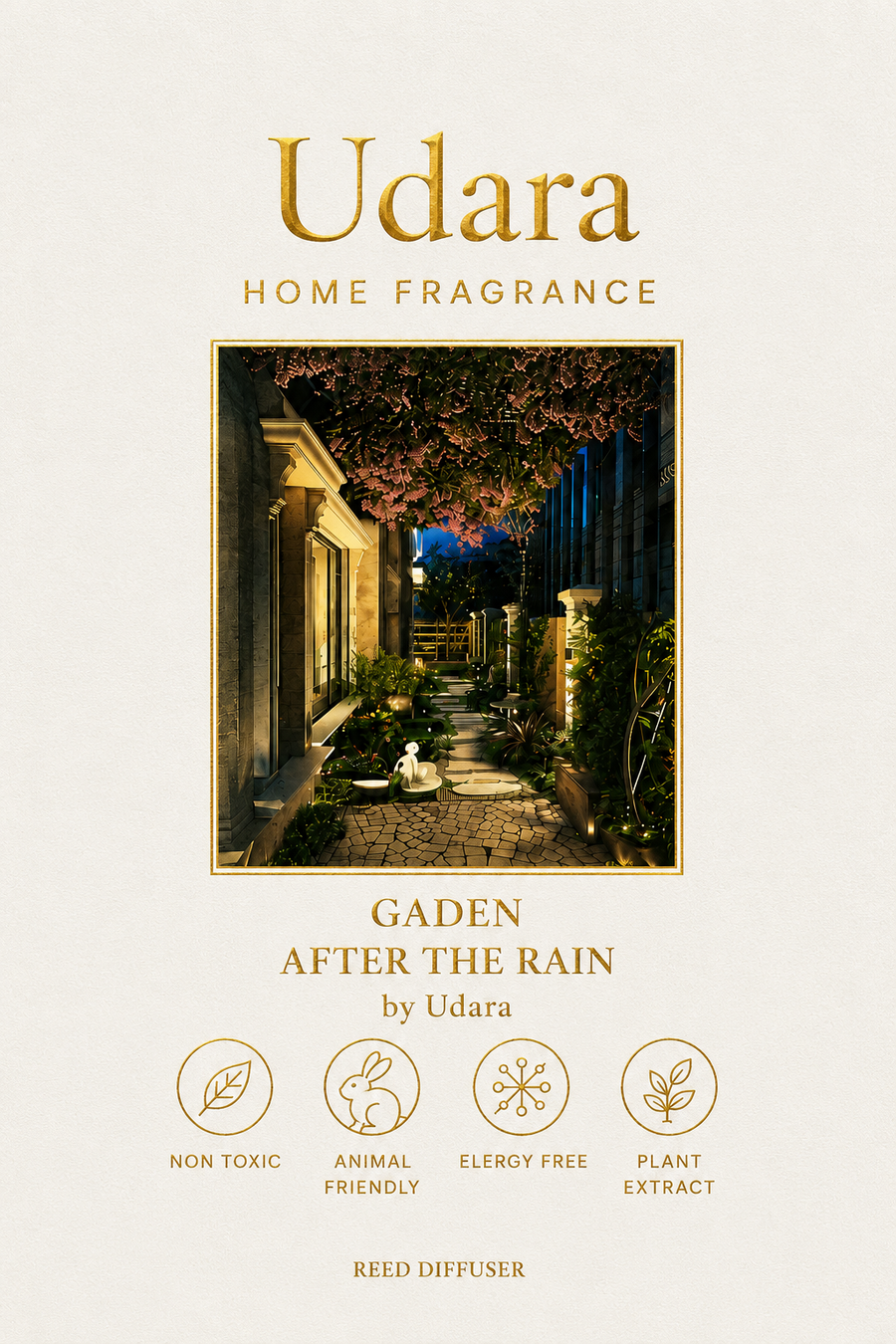 Udara-Gaden After Rain -200ml Reed Diffuser
