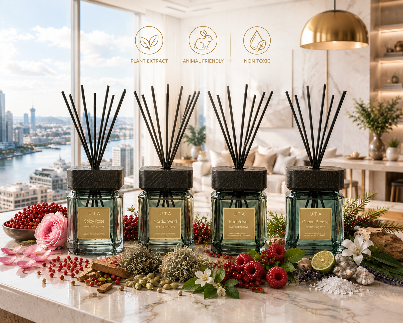 Everlasting Love 500ml Reed Diffuser-Spicy Rose