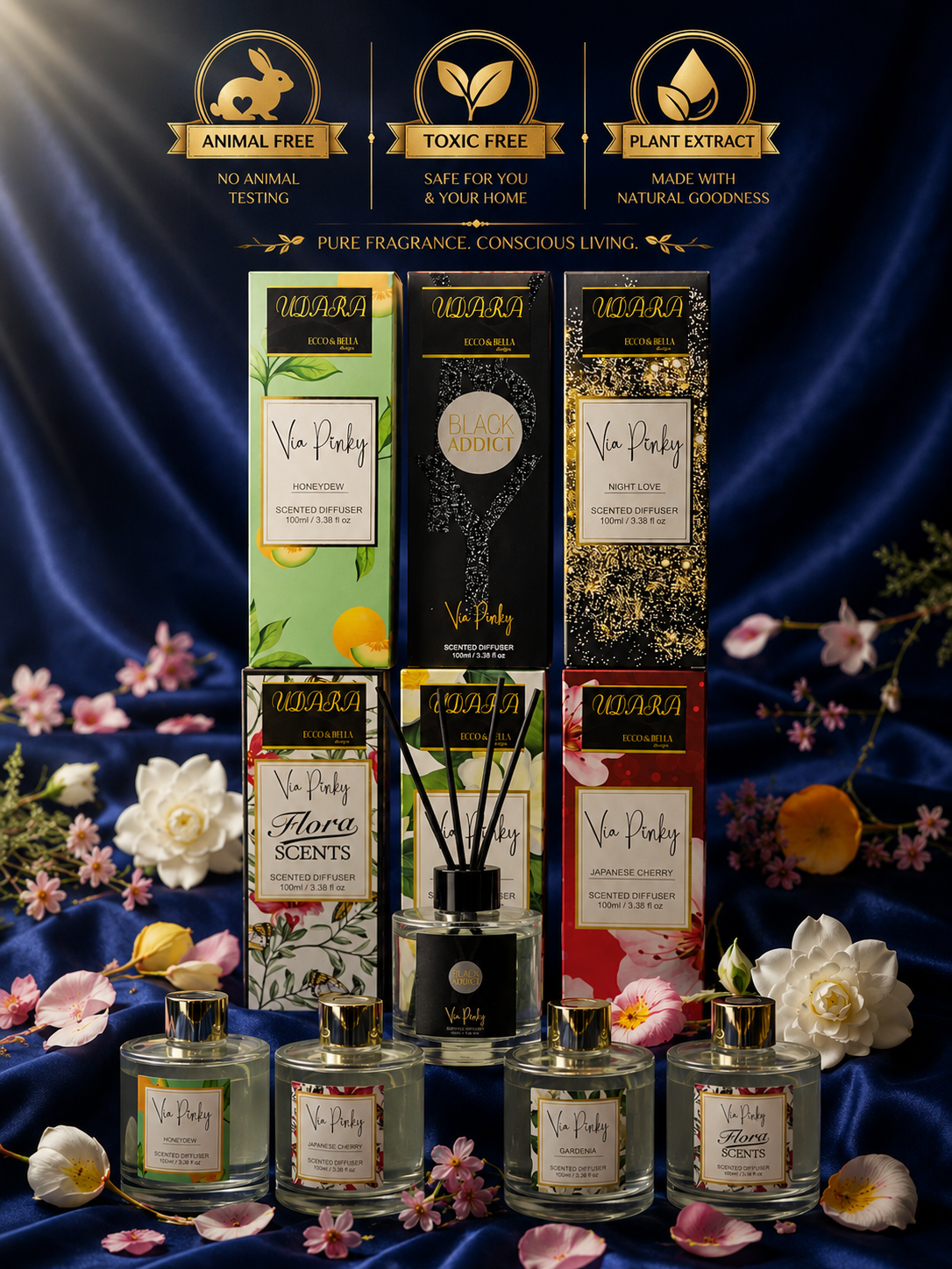Via Pinky - Black Addict Reed Diffuser 100ml