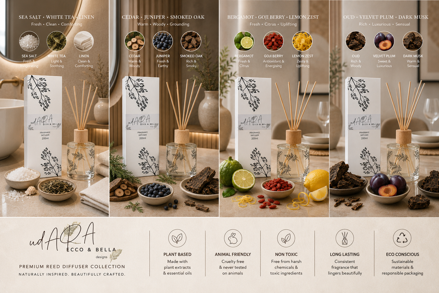 White Tea Reed Diffuser 200ml