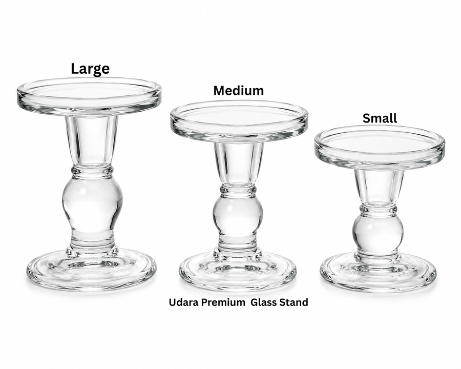Scented Candle  & Reed Diffuser Glass Stand  Large