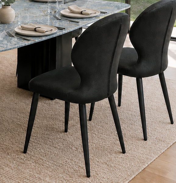 Lumi &amp; Aston Noir 7-Piece Dining Set