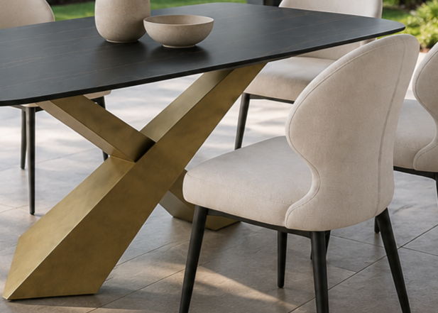 Valenza & Aston Ivory 7-Piece Dining Set